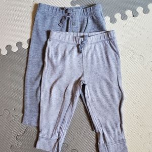 2 12m cotton pants 6 for $20